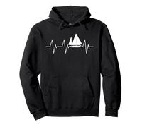 Wind And Waves - Sailing Heartbeat Yacht Lover Pullover Hoodie