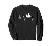Wind And Waves - Sailing Heartbeat Yacht Lover Sweatshirt