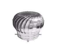 Wind Ball Rotation Rotating Chimney, Household Waterproof Unpowered Hood Exhaust Fan, Ventilation Cap Roof Flue Outer Wall 160mm (Small : 400mm)