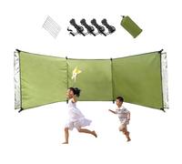 Wind Breaker Beach Garden Windbreak for Camping 98.43x27.56 In Caravan Sun Screen Shelter Tall Wind Break with Gound Pegs, Rope and Storage Bag No Poles, Garden Windbreak