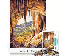 Wind Cave National Park 1000 Piece Puzzle For Teenagers Mind Skill Play Laser Cut for Flawless Fit Relaxing Indoor Group Activity (38x26cm)