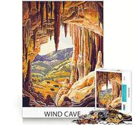 Wind Cave National Park Adults 1000 Pieces Puzzle Mental Focus Game Premium Laser Cut Quality Family Fun Night Activity (38x52cm)