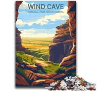 Wind Cave National Park Jigsaw Puzzles for Teenagers,Help The Brain Exercise Addictive Toys to Cultivate Patience A Work of Art (70X100cm)