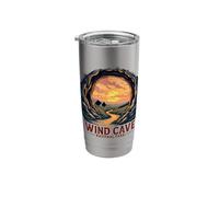 Wind Cave National Park Scenic Wildlife Sunset Stainless Steel Insulated Tumbler
