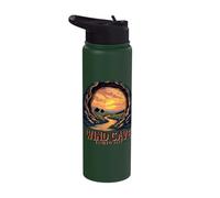 Wind Cave National Park Scenic Wildlife Sunset Stainless Steel Insulated Water Bottle