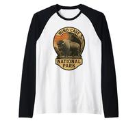 Wind Cave US National Park Travel Souvenir Traveler Raglan Baseball Tee