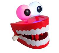 Wind Chattering Teeth Toy - Funny Novelty Chomping Teeth, Wind Up Gag Toy Kids | Unique Chatter Teeth Decoration, Quirky Wind Chomping Toy For Classroom Home Interaction Relaxation Supplies Children A