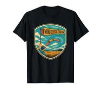 Wind Check Throw Boomerang Flight Over Open Field T-Shirt