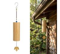 Wind Chime, Bamboo Meditation Wind Chimes for Garden, Outdoor, Home Decoration, Sound Healing, D-Chord, Wooden Windchime for Yard, Porch, Garden Decor