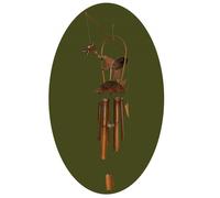 Wind Chime Bamboo Mobile Dragon Sound Wood