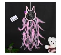 Wind chime， Beautiful Cat Dream Catcher Feather Lace Windchime(Onecolor)