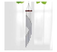 Wind Chime,Brass Long Tube Hanging Bell,Solid Wood Dome,Metal Design,Suitable for Balcony and Courtyard(Color2,Style1)