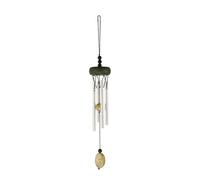 Wind Chime,Decorative Hanging Bell,Four Solid Aluminum Tubes, Wood Dome,Suitable for Courtyard, Outdoor(Color1)