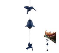 Wind Chime for Outdoor - Hummingbird Wind Chime for Patio Outdoor Use - Decorative Bells Garden Decoration Tree Balcony Garden Birthday Christmas Gift