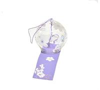 Wind Chime Indoor Creative Japanese Style Wind Chime Glass Hanging Craft Wind Bell Pattern Multiple Style Decoration Window Chimes(D)