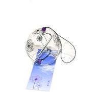 Wind Chime Indoor Creative Japanese Style Wind Chime Glass Hanging Craft Wind Bell Pattern Multiple Style Decoration Window Chimes(B)