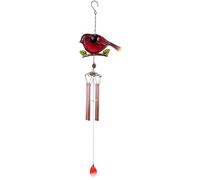Wind Chime Nordic Style Wind Chimes Red Blue Bird Hanging Ornaments Bell Windchime For Home Decoration Windchime(Rot,Tube)