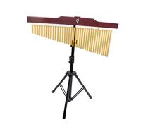 Wind Chime Percussion 36 Tone Bar Chimes Aluminum Alloy Wooden Chime Wind Percussion Musical Instrument with Tripod Stand Stick(Gold)