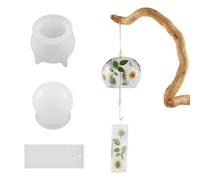 Wind Chime Resin Mould, Crystal Resin Moulds | Silicone Resin Moulds Set for Wind Bell Decorations, Epoxy Moulds for Home Decoration, Silicone Moulds for Resin, Wind Bell Decorations, Many
