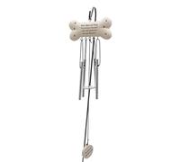 Wind Chime with Stake Dog Memorial Tribute with Bone Plaque Marker Remembrance Ornament - Our Special Dog