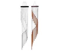Wind Chimes 90cm, 18 Tubes Metal Garden Ornaments for Patio, Multicolor