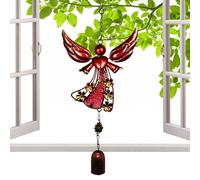 Wind Chimes for Garden - Decorative Wind Chimes with Angel Figures | Ornament with Wings of Relaxing Sound for Meditation Patio Balcony Garden Terrace