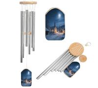 Wind Chimes for Outside, 20.5 Inches Large Aluminum Windchimes Outdoors Silent Night Memorial Windchime Modern Outdoor Decor with Soothing Melodic Tones, Deep Tone Wind Chime