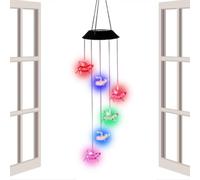 Wind Chimes for Outside,Color Changing LED Solar-powered Animal Wind Chimes - Outdoor Spring Decor,for Porch Entryway Garden Shop Offices Classroom Restaurant Hotel Farmhouse