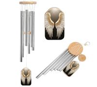 Wind Chimes for Outside Memorial Wind Chime with Catcher Angel Wing Decoration Windchime Deep Tone Outdoor Winds Bell for Patio Porch Garden Window Decor