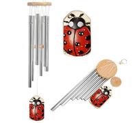Wind Chimes for Outside Memorial Wind Chime with Catcher Beautiful Ladybug Decoration Windchime Deep Tone Outdoor Winds Bell for Patio Porch Garden Window Decor