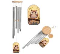 Wind Chimes for Outside Memorial Wind Chime with Catcher Cute Owl Decoration Windchime Deep Tone Outdoor Winds Bell for Patio Porch Garden Window Decor