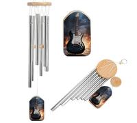 Wind Chimes for Outside Memorial Wind Chime with Catcher Electric Guitar Decoration Windchime Deep Tone Outdoor Winds Bell for Patio Porch Garden Window Decor