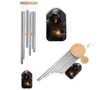 Wind Chimes for Outside Memorial Wind Chime with Catcher Grim-Reaper Decoration Windchime Deep Tone Outdoor Winds Bell for Patio Porch Garden Window Decor