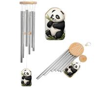 Wind Chimes for Outside Memorial Wind Chime with Catcher Lovely Panda Decoration Windchime Deep Tone Outdoor Winds Bell for Patio Porch Garden Window Decor