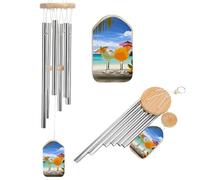 Wind Chimes for Outside Memorial Wind Chime with Catcher Tropical Beach Drink Decoration Windchime Deep Tone Outdoor Winds Bell for Patio Porch Garden Window Decor