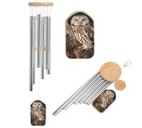 Wind Chimes for Outside Memorial Wind Chime with Catcher Wildlife Animal Owl Decoration Windchime Deep Tone Outdoor Winds Bell for Patio Porch Garden Window Decor