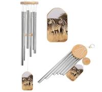 Wind Chimes for Outside Memorial Wind Chime with Catcher Zebras On South Africa Decoration Windchime Deep Tone Outdoor Winds Bell for Patio Porch Garden Window Decor