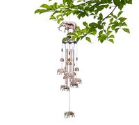 Wind Chimes Metal Wind Chimes with Memorial Bell Garden Ornament Rustproof Decorative Music Box for Yard, Balcony, Bedroom, Home, Garden, Landscaping, Spaces and