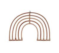 Wind Chimes Nordic Style Rattan Rainbow Bridge Wall Hanging Rustic Farmhouse Bohemian Pendant Vintage Nursery Baby Room Decoration terraces