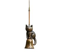 Wind Chimes Outdoor Cute Cat Wind Chime Metal Windchime for Garden Yard outdoor Decor Smiling Cat Hanging Windchime Outside Ornaments Copper Unisex Housewarming Gift for Mom Women Grandma Friend