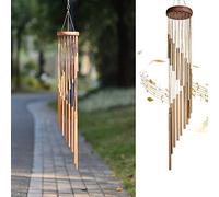 Wind Chimes Outdoor,Large Wind Chimes,36" Garden Chimes with 18 Aluminum Alloy Tubes and 3 S Hooks for Garden Patio Backyard Decor Gift etc (Golden)