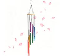 Wind Chimes Outdoor, Windchimes for Garden, Colorful Wind Chimes with 12 Aluminum Tubes, for Outdoor and Indoor Spaces, Creating Serene Ambiance in Gardens, Patios, and Meditation Areas