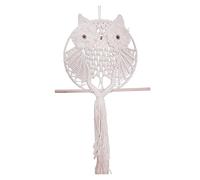Wind Chimes Owls Dream Catchers Cotton Macrame Wall Hanging Macrame Decor Hand-Woven Owl Amulet Home Wall Decoration Accessories terraces (Color : 15cm)
