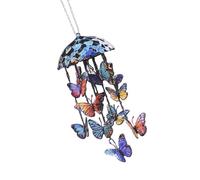 Wind Chimes Producing Clear Tone for Balconies and Garden Creating a Peaceful Artistic Iron Design Butterfly Wind Chimes