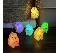 Wind Chimes Solar Hedgehog Lights Colour Changing Hedgehog Wind Bells for Outdoor Garden Christmas Halloween Decoration (Hedgehog)