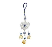 Wind Chimes with Bells,Butterfly Wind Chimes, Evil Eye Wind Chime Blue Evil Eye Hanging Pendant Car Charm Ornament, for Car Kitchen Home Garden