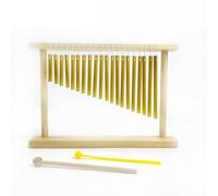 Wind Chimes with Stand 20-Tone Top Bar Chime Wind Instrument Percussion for Music Classroom Meditation Yoga with Mounting Stand and Malle