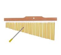 Wind Chimes with Stand 36 Bar Chimes Gold Aluminum Alloy Wooden for Holiday Parties Percussion Instruments Accessories