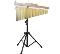 Wind Chimes with Stand Bar Chimes Tripod Stand Percussion Instrument Stable Single Row Wind Chime Height Adjustable for Performance Beginner