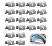 Wind Deflector Clips 20 Pcs, Car Windshield Clips Stainless Steel Car Wind Rain Deflectors Automotive Wind Deflector Retaining Enhanced Vehicle Protection for HEKO G3 Style Deflectors
